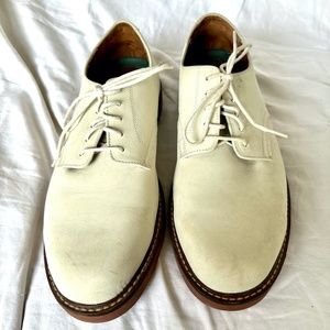 Men's Bass White Buck Shoes